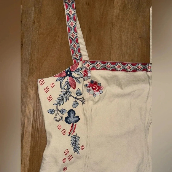 SHYANNE WOMEN'S AMERICANA EMBROIDERED DENIM DRESS Cowgirl Western Festival M - Picture 8 of 14